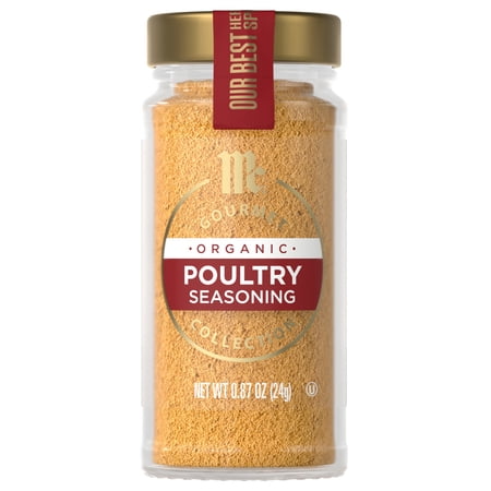McCormick Gourmet Organic Poultry Seasoning, 0.87 oz Bottle