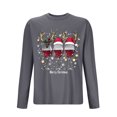 thumbnail image 3 of Blusas y camisas de manga larga con cuello redondo para hombre, ropa deportiva para el hogar, pijamas, camisetas de color liso, blusa deportiva para hombre, poliéster, 3 of 5