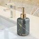 thumbnail image 4 of Dispensador de jabón sencillo, botella de loción, bomba recargable para encimera de baño o hogar. gris, 4 of 8