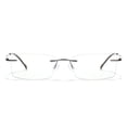 thumbnail image 2 of Cyxus Blue Light Glasses Frameless Rectangle para hombres y mujeres Anti Eye Strain Block Ultraviolet Clear Lenses Cyxus Style, 2 of 8