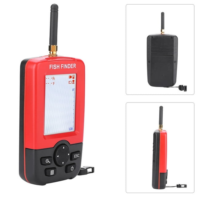 Sounder Fish Finder,Portable SonarFish Finder Sounder Fish Finder Depth Finder Sounder Fish Finder Tackle With LED Backlight For Lake And Sea Fishing