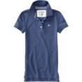 thumbnail image 1 of Aeropostale Womens Uniform A87 3 Button Polo Shirt, Azul, X-Small, 1 of 1