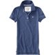 thumbnail image 1 of Aeropostale Womens Uniform A87 3 Button Polo Shirt, Azul, X-Small, 1 of 1
