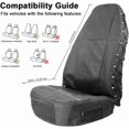 thumbnail image 4 of Front Seat Covers High Back Front Universal Seat Protectors with MultiPockets Organizer for Storage ( of ), 4 of 9