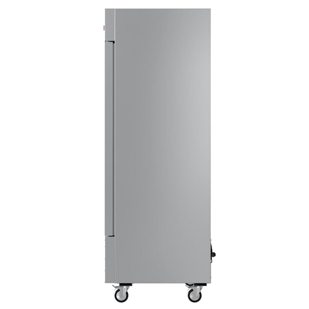 Pemberly Row 39 in. Commercial Stainless Steel 2-Door Reach-In Freezer in Silver