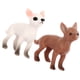 thumbnail image 4 of ColoMX 2 piezas Pequeñas figuras de perros figuras de cachorros en miniatura modelos de perros modelos animales, 4 of 7