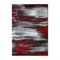 thumbnail image 2 of Flash Furniture Rylan Rectangular Contemporary Grey, Red Area Rug, 6' x 9', 2 of 5
