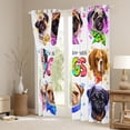 thumbnail image 3 of Manfei Kids Children Kawaii Dogs Black Out Curtains,Cartoon Animal Curtains Pack of 2 (42x63 Each),Cute Pets Bedroom Curtains,Luxury Bedroom Decor, 3 of 6