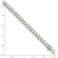 thumbnail image 2 of Beautiful Sterling Silver CZ Tennis Bracelet, 2 of 2