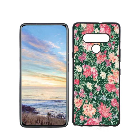 Compatible with LG Stylo 6 Phone Case, Floral-30 Case Men Women, Flexible Silicone Shockproof Case for LG Stylo 6