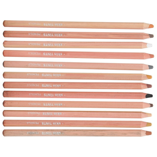 Pastel Pencils, 12 Professional Colored Pencils Non- And Eco-friendly For Coloring Drawing And Sketching For Artist