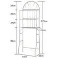 thumbnail image 2 of Miumaeov 3 shelves Over Toilet Shelf Bathroom Storage Towel Rack Space Saver, 2 of 10