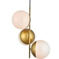 thumbnail image 4 of Eclipse 3 Lights Chrome Pendant With Frosted White Glass, 4 of 4