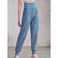 thumbnail image 2 of Biezeib Women Spring Autumn Baggy Pants Solid Color Elastic Waist Sweatpants Jogger Pants, 2 of 6