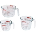 thumbnail image 1 of Juego de tazas medidoras de vidrio Pyrex (3 piezas, microond Pyrex Pyrex, 1 of 2