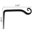 thumbnail image 2 of Soporte para plantas colgantes, gancho de metal para plantas de 5,6 pulgadas, colgador decorativo para plantas de pared para linternas colgantes, comedero para pájaros, cesta de flores, deco, 2 of 5