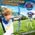 thumbnail image 6 of TERRAMUS 2 Pack Light Up Bow and Arrow Set for Kids with Electronic Scoring Target, 10 Suction Cup Arrows, 2 Quivers, Indoor Outdoor Target Game for Boys Girls Ages 5-12, 6 of 8