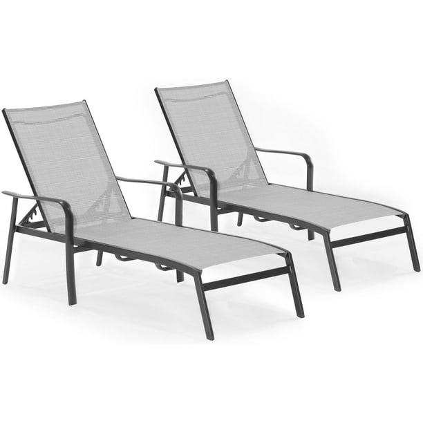 Hanover Foxhill 2Piece AllWeather CommercialGrade Aluminum Chaise