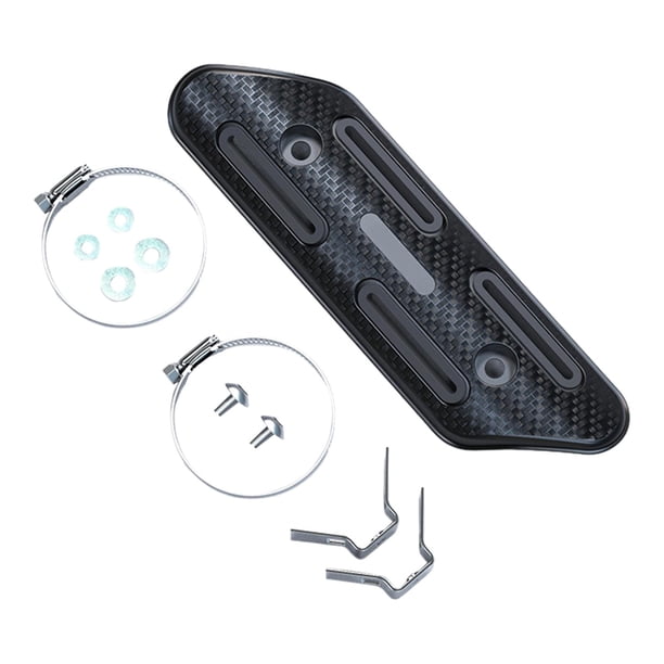 Protector térmico de escape de motocicleta Cubierta protectora térmica de motocicleta para repuesto de repuesto Negro
