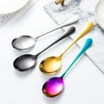 thumbnail image 4 of Yesbay Colorful Stainless Steel Spoon Serving Colander Cutlery Tableware Accessories,Multicolor, 4 of 8