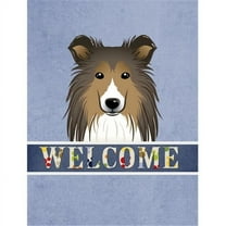 Carolines Treasures BB1428GF Sheltie Welcome Flag Garden Size