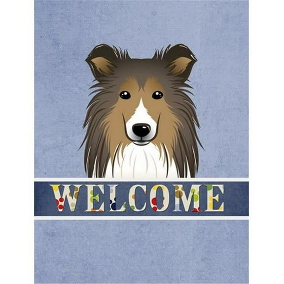 Caroline's Treasures BB1428GF Sheltie Welcome Flag Garden Size , Small, multicolor
