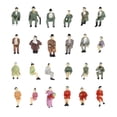 thumbnail image 3 of Esquirla 50 PCS Plastic 1/87 Miniature Model Seated People Figure Model Set for Kids Sand, 3 of 5
