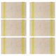 thumbnail image 1 of Estera aislante fácil de limpiar, resistente al agua y antideslizante, tejido de mesa japonés, 6 uds., 1 of 5