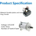 thumbnail image 5 of LABLT Starter Motor & Relay Solenoid Replacement for 2002-2008 Yamaha Grizzly 660 YFM660, 5 of 5