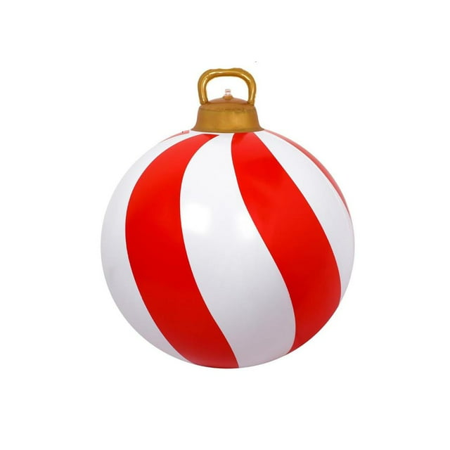 Feltree Décorations Gonflables de Noël Extérieures 60cm/24 Po, PVC Robuste Résistant aux Intempéries pour Jardin Pelouse Vacances