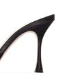 thumbnail image 2 of XYD Women Fashion Rhinestones Bows Square Open Toe Sandals High Spool Heel Mules Slip On Party Shoes Size 4.5 Black, 2 of 4