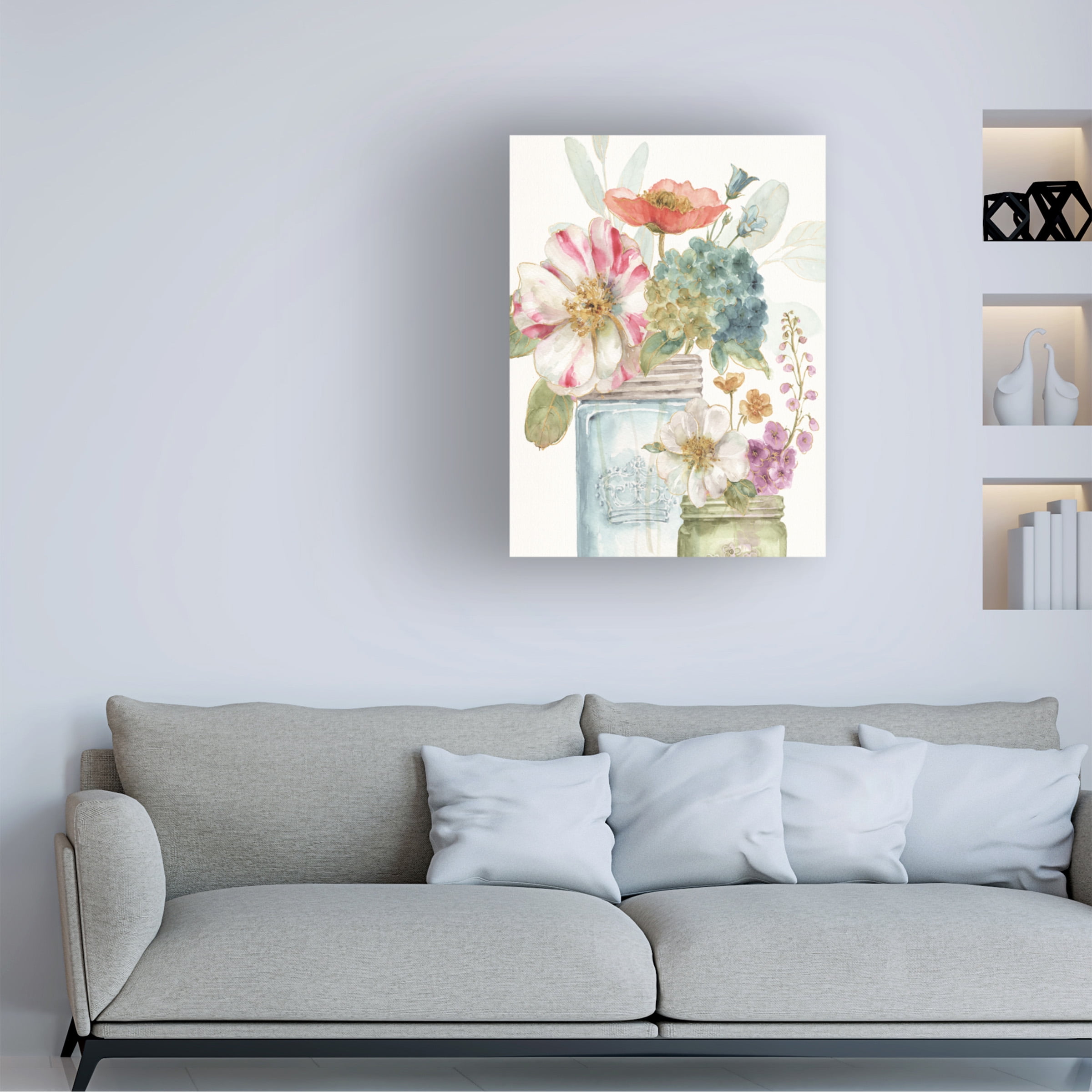 Trademark Fine Art 'Rainbow Seeds Flowers IX' Canvas Art by Lisa Audit