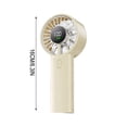thumbnail image 2 of Lunxisen 1 Pcs Portable Handheld Fan Rechargeable USB Personal Cooling Fan with LED Display for Travel Office Outdoor Use, 2 of 9