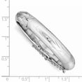 thumbnail image 2 of Sterling Silver Text. w/Safety Hinged Child's Bangle, 2 of 2