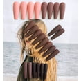 thumbnail image 3 of Fofosbeauty 24pcs Press on False Nail Tips Extra Long Coffin Manicure Full Cover Fake Nails, Nude Gradient, 3 of 9