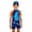 00-Blue1316, variant on Tiijoy Boys’ Short Sleeve Half Zip Rash Guard One-Piece Swimsuit Swim Cap Bathing Suit