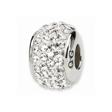 Sterling Silver Reflections White Full Swarovski Elements Bead