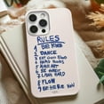 thumbnail image 2 of Cases Cover, Life Rules Tough Phone Case – Dual Layer Motivational Handwritten Design for iPhone 16 Pro Max, 16 Plus, 15, 14, 13, 12, 11, X, Samsung Galaxy S25, S24, S23, S22, 2 of 5