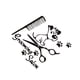 thumbnail image 2 of Injueey Adhesivo de pared para mascotas, papel tapiz de moda para el cuidado de mascotas, tijeras, decoración del hogar, calcomanía artística Decoración del hogar Injueey HA077436-00B, 2 of 6