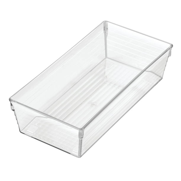 Mainstays Sierra Clear Plastic Drawer and Shelf Organizer Tray, 8" L x