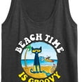 thumbnail image 3 of Pete The Cat - Beach Time Is Groovy - Women's Racerback Tank Top, 3 of 6