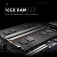 thumbnail image 4 of Laptop Gamer Thunderobot	911T	Intel Core I7 13620H	NVIDIA GeForce RTX 3050	4GB GDDR6 VRAM	Pantalla 15.6''  FHD 1920Px×1080Px	16GB RAM 512GB SSD	Windows 11 Pro Sistema Español Latino	Negro, 4 of 7
