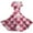 Beige, variant on LWavelet Valentine's 2026 Crochet Texture Heart & Flower Dress for Women, V-neck Short Sleeve Fitted Waist Flared A Line Sundresses Watermelon Red L