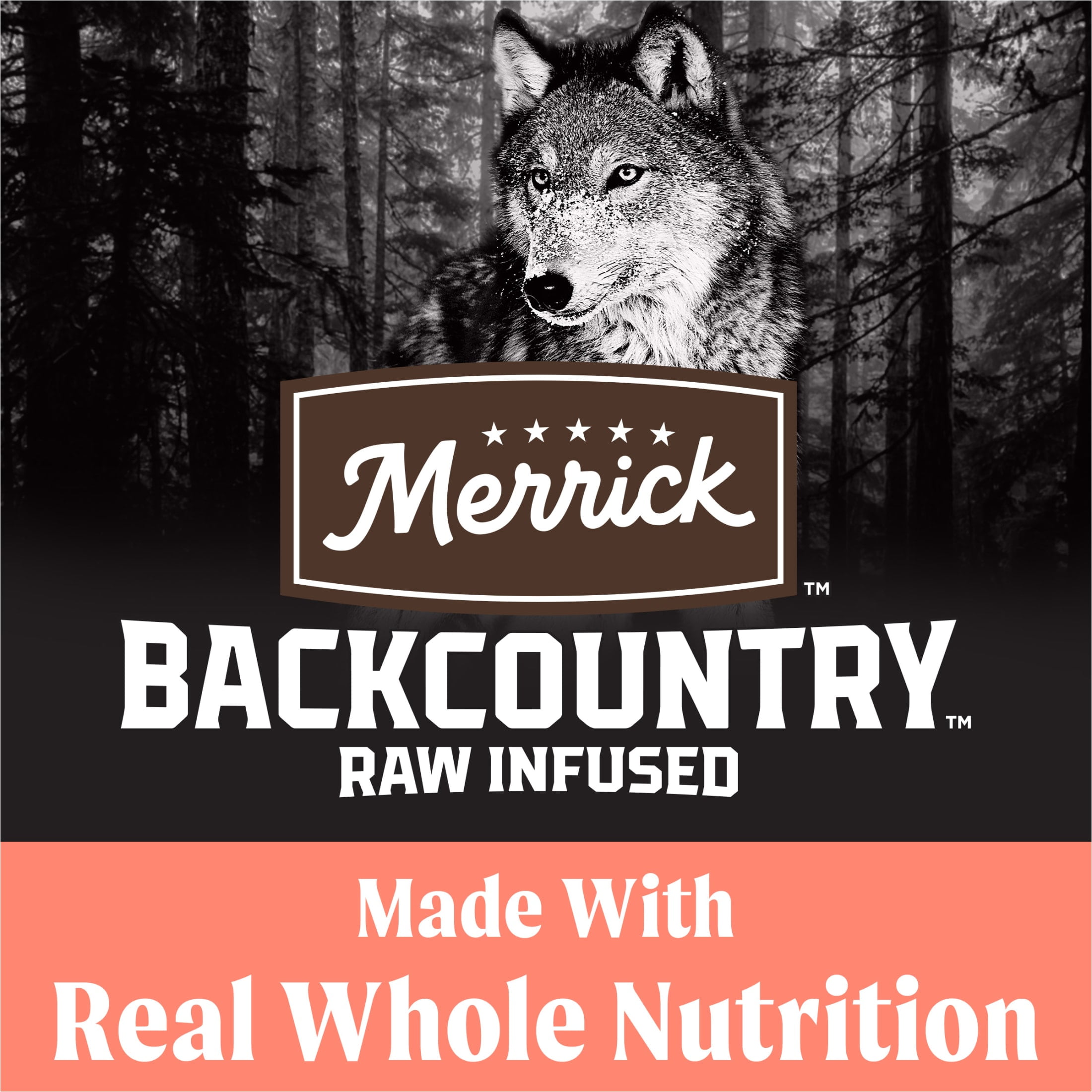 Merrick Backcountry Grain Free Dry Adult Dog Food, Kibble With Freeze Dried Raw Pieces, Pacific Catch With Salmon, 20.0 lb. Bag