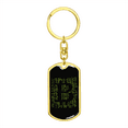 thumbnail image 4 of Matrix Bitcoin Crypto Stainless Steel or 18k Gold Premium Swivel Dog Tag Keychain, 4 of 16