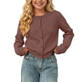 thumbnail image 6 of Edvintorg 1-11Years Girls and Toddlers' Uniform Slim Fit Crewneck Cardigan Sweater Fall Winter Kids Clothes Boys, 6 of 9