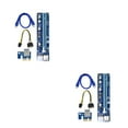 thumbnail image 3 of ziyahi 100PCS VER008C Riser Card USB3.0 PCI PCIE PCI-E 1X To 16X Extender 60CM 008C Riser Adapter With LED For GPU 2Set, 3 of 6