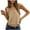 Khaki, variant on Cotton Linen Crop Tops Womens Loose Fit Crewneck Sleeveless Tank Top Workout Casual Summer Tee Solid Color (S, Khaki)