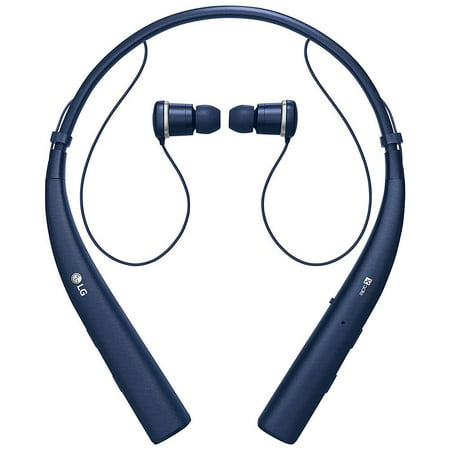 LG TONE PRO In-Ear Earbuds Headphones Bluetooth Wireless Neckband Headset with Mic, Blue (New Open (Best Open Back Headphones Under 100)