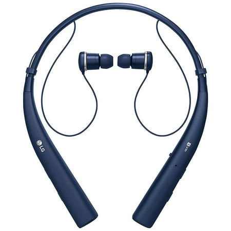 Lg Over Ear Headset LG TONE PRO In-Ear Earbuds Headphones Bluetooth Wireless Neckband Headset with Mic, Blue (New Open Box) ()